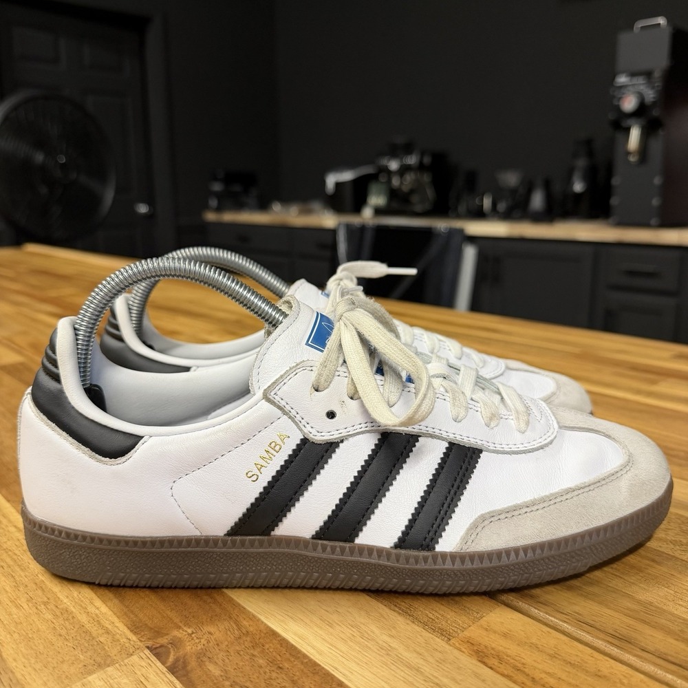 Adidas Samba OG Cloud White Core Black Shoes Men's Size 8
